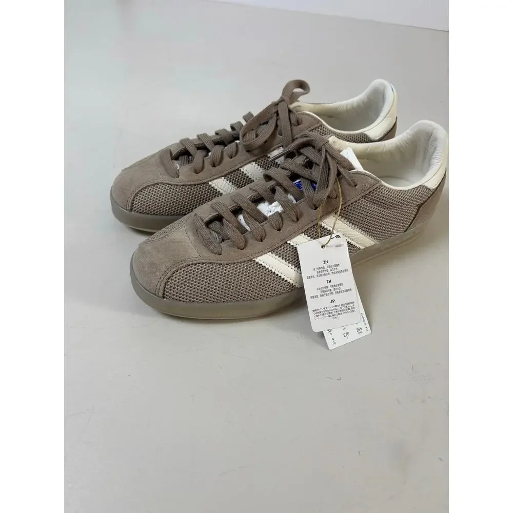 Adidas Originals Gazelle Indoor Pro Men’s 8.5 | Taupe Gray White Retro Sneakers - Picture 3 of 9